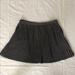 Pull & Bear navy and white stripped mini skirt